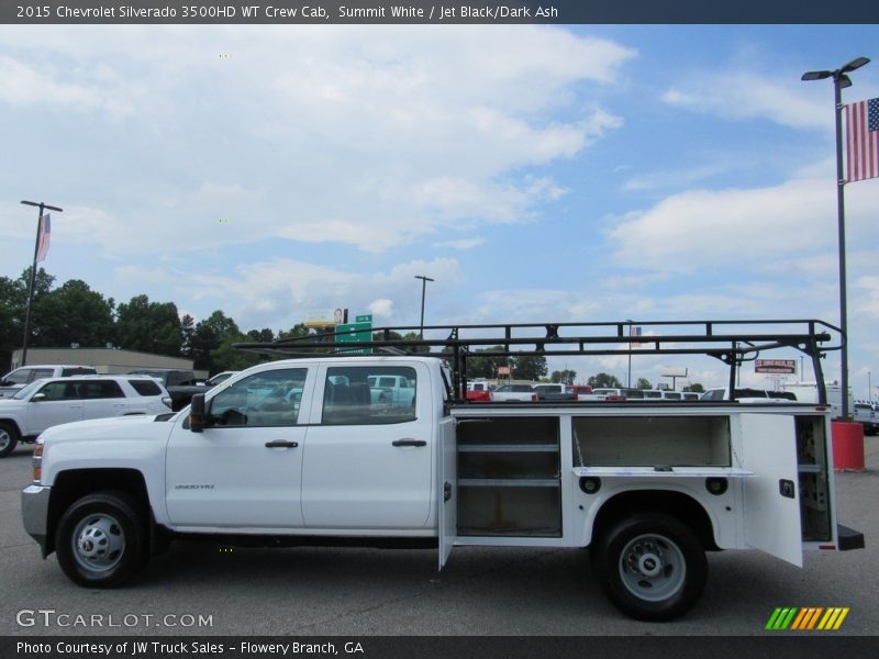 Summit White / Jet Black/Dark Ash 2015 Chevrolet Silverado 3500HD WT Crew Cab