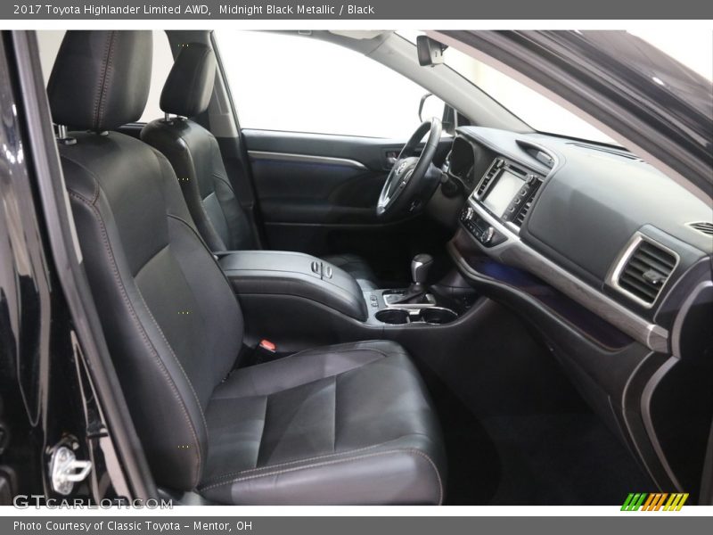 Midnight Black Metallic / Black 2017 Toyota Highlander Limited AWD