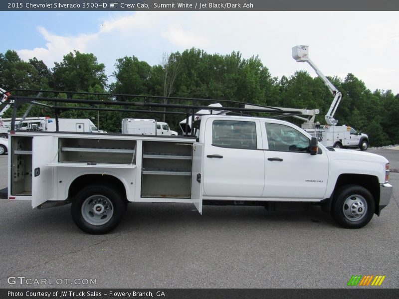Summit White / Jet Black/Dark Ash 2015 Chevrolet Silverado 3500HD WT Crew Cab