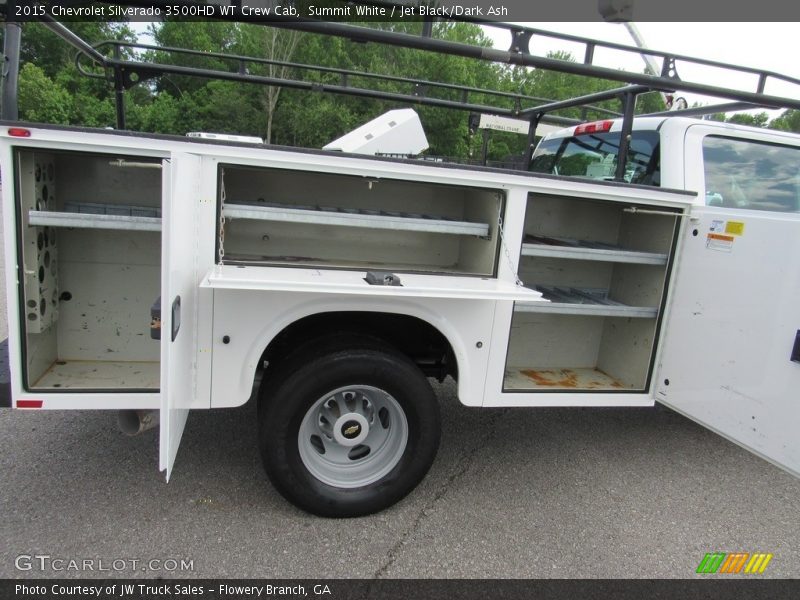 Summit White / Jet Black/Dark Ash 2015 Chevrolet Silverado 3500HD WT Crew Cab
