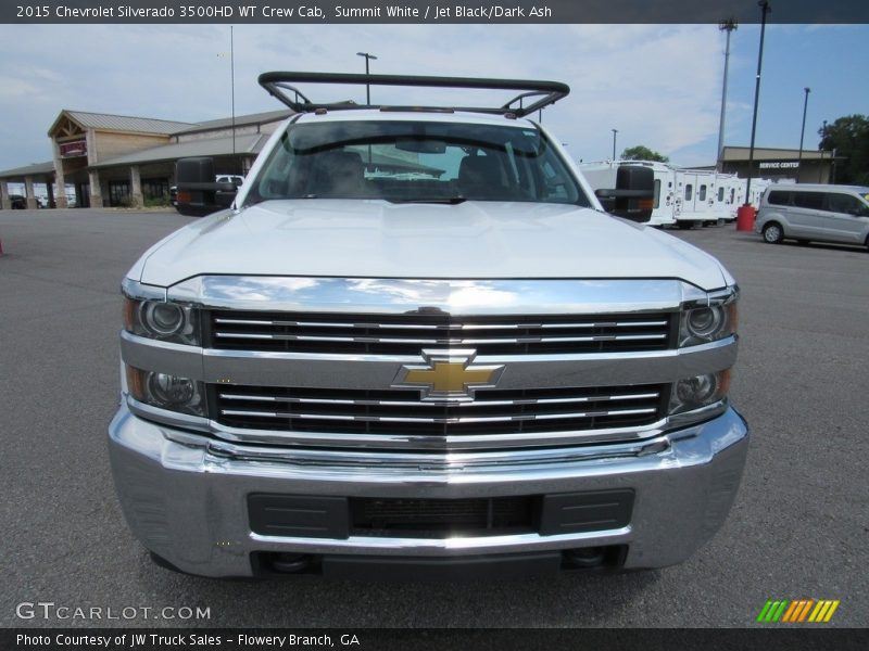 Summit White / Jet Black/Dark Ash 2015 Chevrolet Silverado 3500HD WT Crew Cab