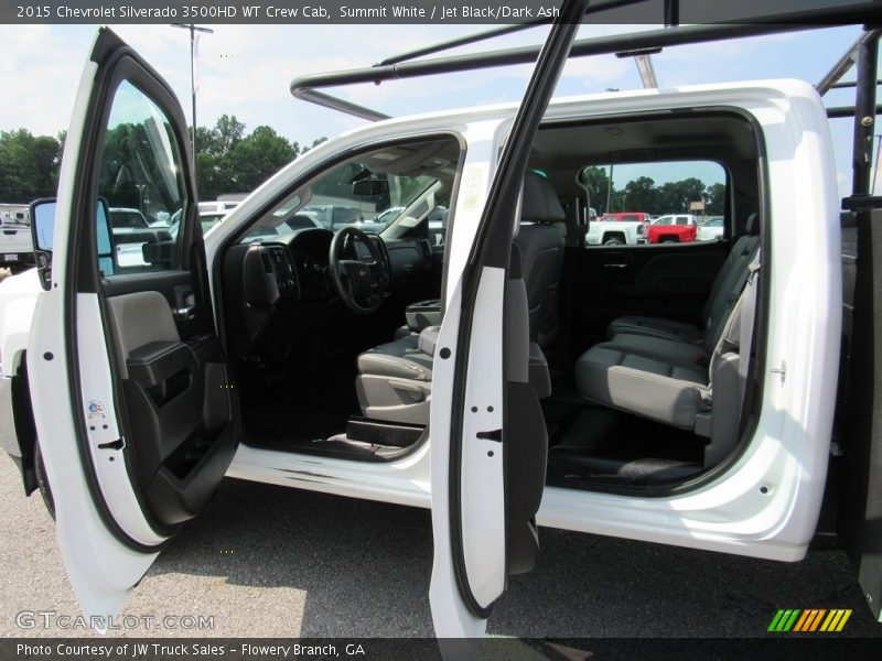 Summit White / Jet Black/Dark Ash 2015 Chevrolet Silverado 3500HD WT Crew Cab