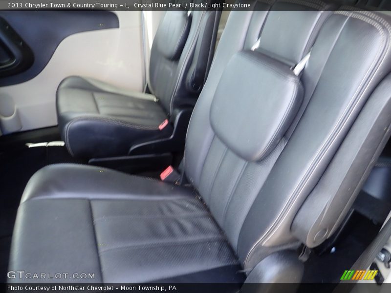 Crystal Blue Pearl / Black/Light Graystone 2013 Chrysler Town & Country Touring - L