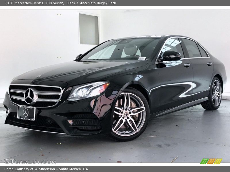 Black / Macchiato Beige/Black 2018 Mercedes-Benz E 300 Sedan