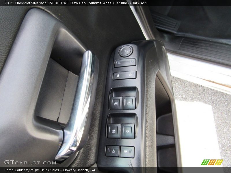 Summit White / Jet Black/Dark Ash 2015 Chevrolet Silverado 3500HD WT Crew Cab