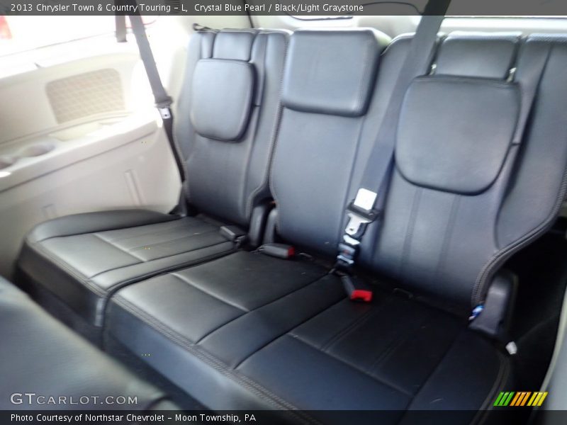 Crystal Blue Pearl / Black/Light Graystone 2013 Chrysler Town & Country Touring - L