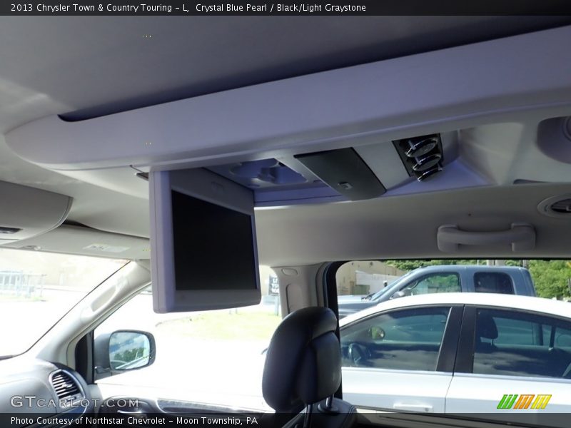 Crystal Blue Pearl / Black/Light Graystone 2013 Chrysler Town & Country Touring - L
