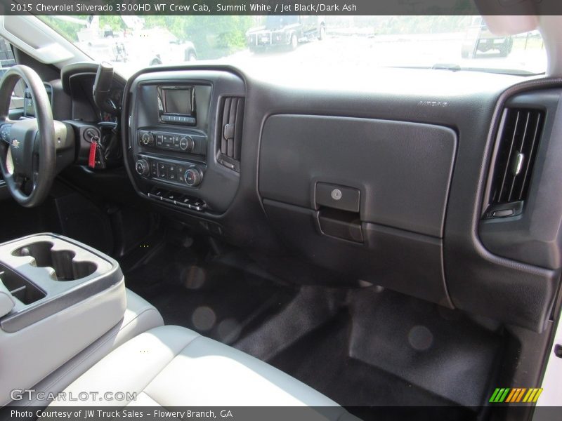 Summit White / Jet Black/Dark Ash 2015 Chevrolet Silverado 3500HD WT Crew Cab