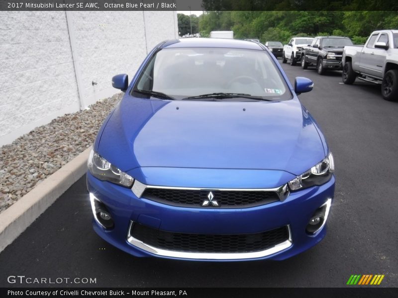 Octane Blue Pearl / Black 2017 Mitsubishi Lancer SE AWC