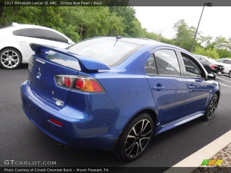 Octane Blue Pearl / Black 2017 Mitsubishi Lancer SE AWC