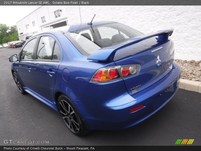 Octane Blue Pearl / Black 2017 Mitsubishi Lancer SE AWC