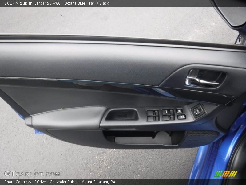Octane Blue Pearl / Black 2017 Mitsubishi Lancer SE AWC