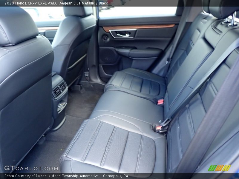 Aegean Blue Metallic / Black 2020 Honda CR-V EX-L AWD