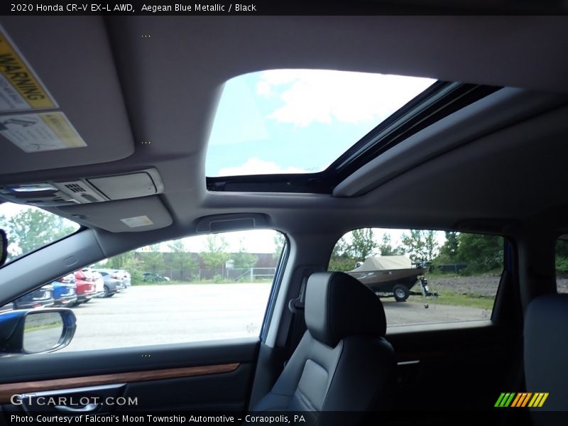 Aegean Blue Metallic / Black 2020 Honda CR-V EX-L AWD