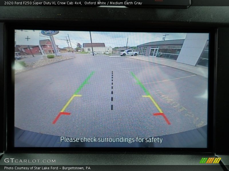 Oxford White / Medium Earth Gray 2020 Ford F250 Super Duty XL Crew Cab 4x4
