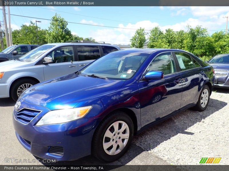 Blue Ribbon Metallic / Bisque 2010 Toyota Camry LE