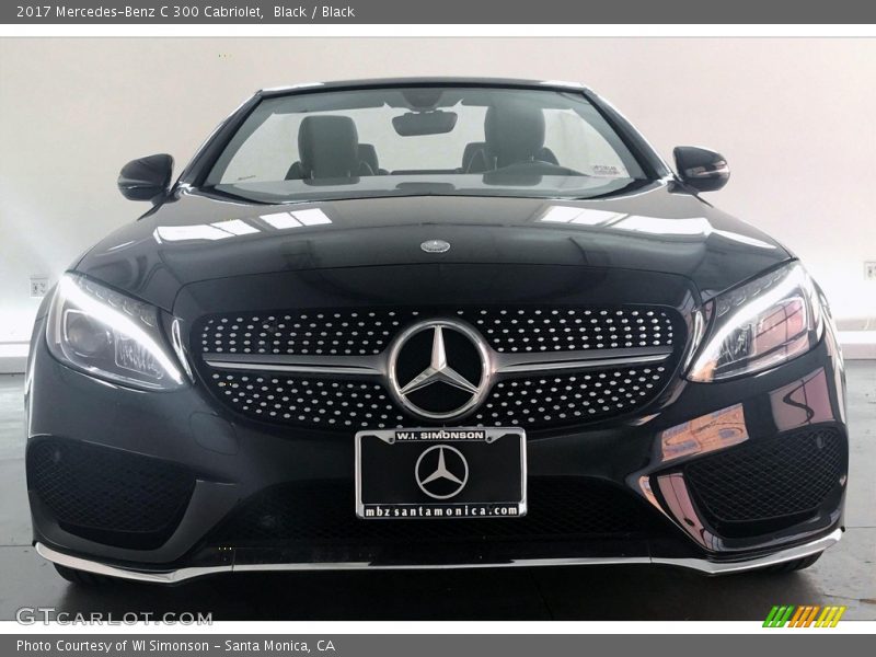 Black / Black 2017 Mercedes-Benz C 300 Cabriolet