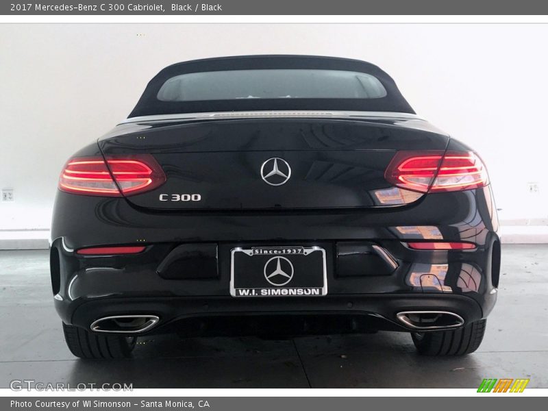 Black / Black 2017 Mercedes-Benz C 300 Cabriolet