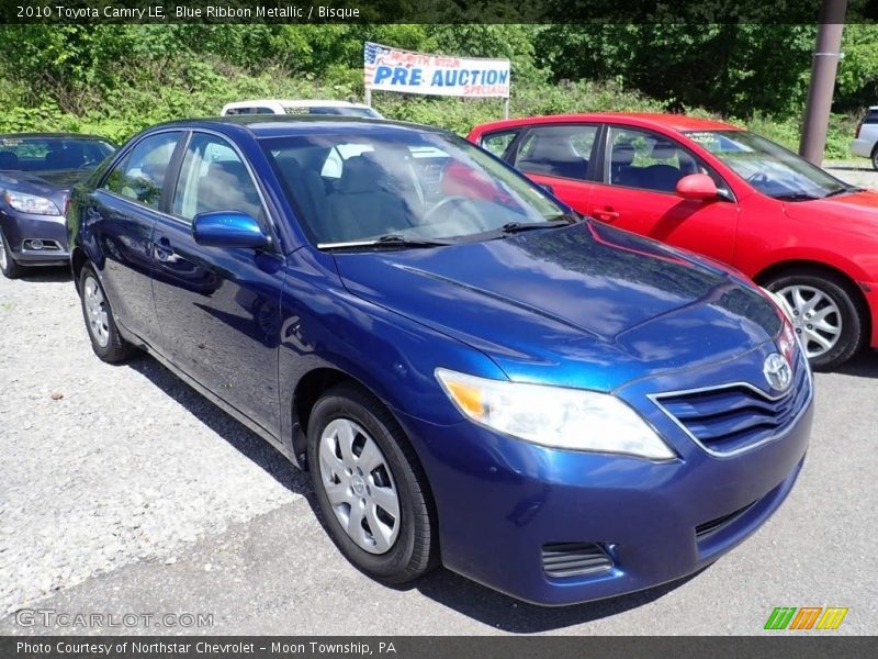 Blue Ribbon Metallic / Bisque 2010 Toyota Camry LE