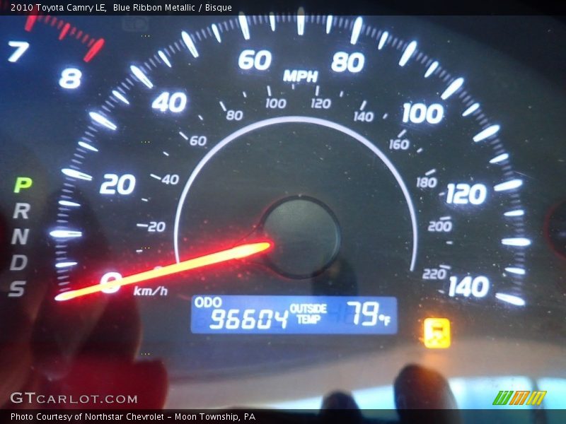 Blue Ribbon Metallic / Bisque 2010 Toyota Camry LE