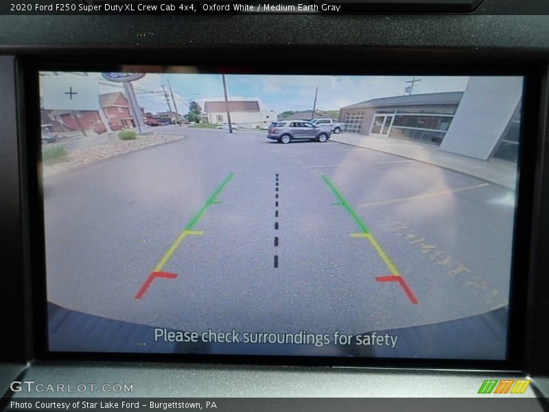 Oxford White / Medium Earth Gray 2020 Ford F250 Super Duty XL Crew Cab 4x4