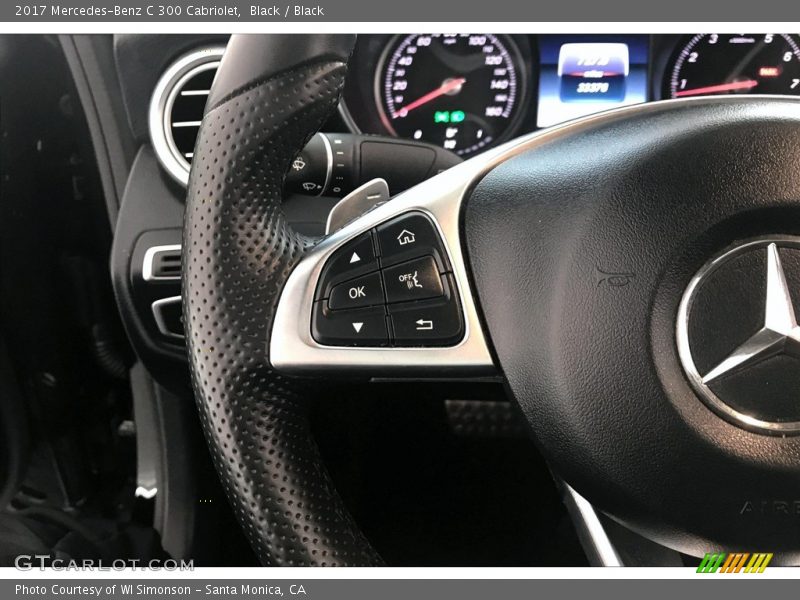Black / Black 2017 Mercedes-Benz C 300 Cabriolet