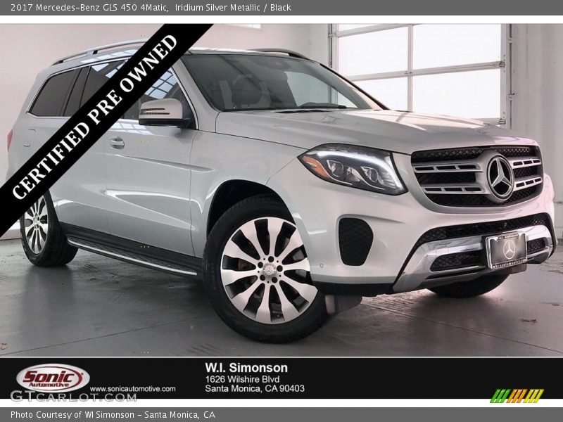 Iridium Silver Metallic / Black 2017 Mercedes-Benz GLS 450 4Matic