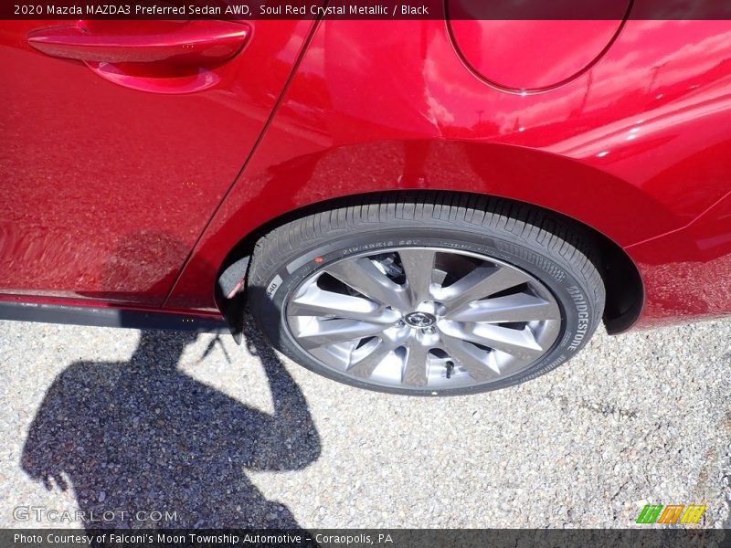 Soul Red Crystal Metallic / Black 2020 Mazda MAZDA3 Preferred Sedan AWD