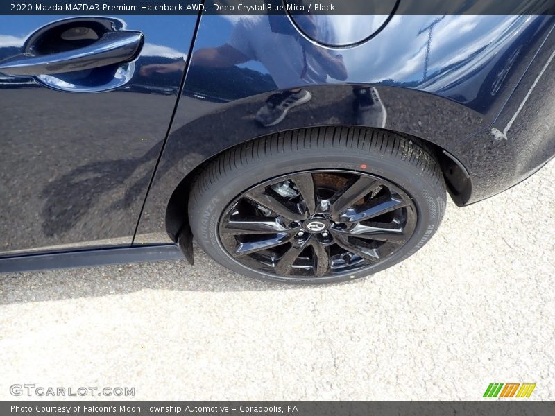 Deep Crystal Blue Mica / Black 2020 Mazda MAZDA3 Premium Hatchback AWD