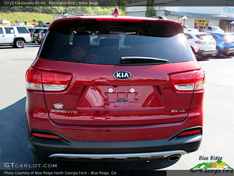 Remington Red / Stone Beige 2018 Kia Sorento EX V6