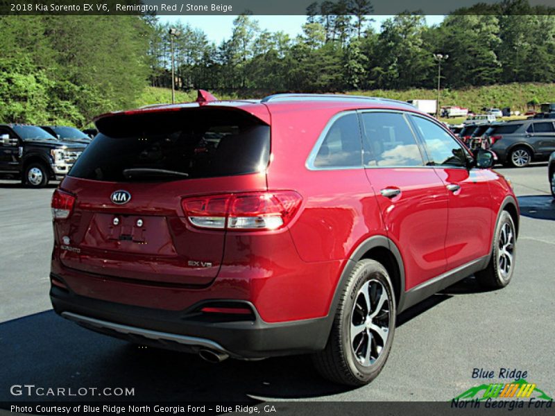 Remington Red / Stone Beige 2018 Kia Sorento EX V6
