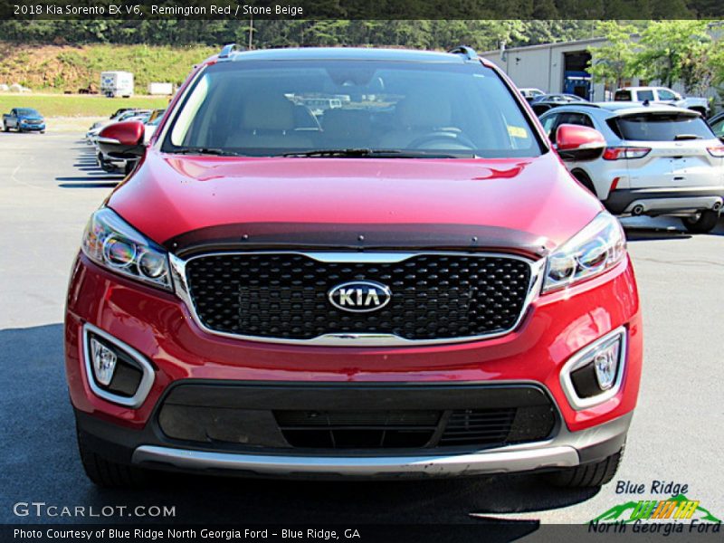 Remington Red / Stone Beige 2018 Kia Sorento EX V6