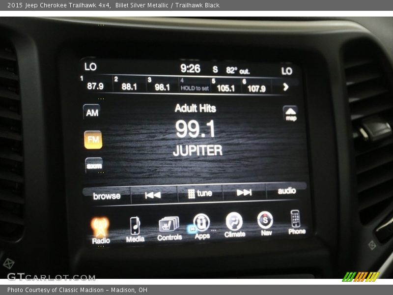 Billet Silver Metallic / Trailhawk Black 2015 Jeep Cherokee Trailhawk 4x4