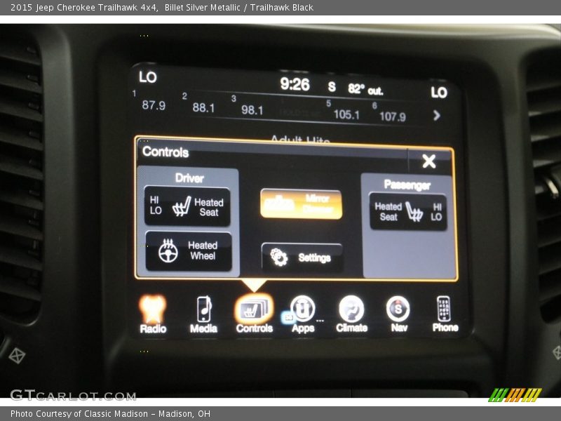 Billet Silver Metallic / Trailhawk Black 2015 Jeep Cherokee Trailhawk 4x4