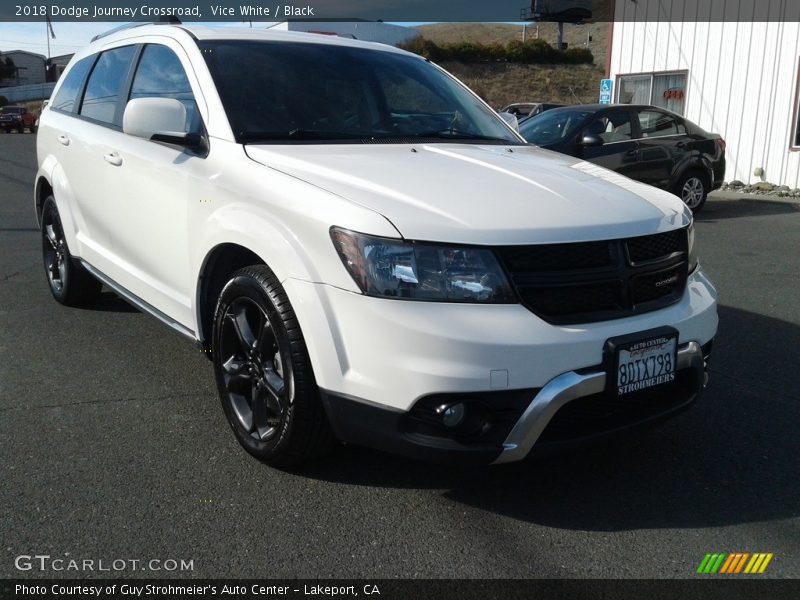 Vice White / Black 2018 Dodge Journey Crossroad