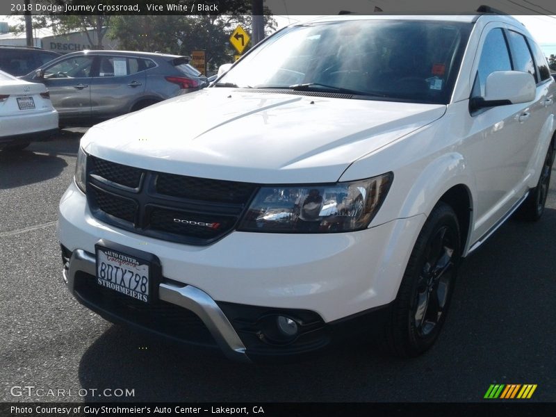 Vice White / Black 2018 Dodge Journey Crossroad