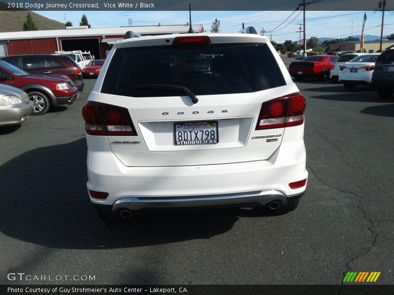 Vice White / Black 2018 Dodge Journey Crossroad