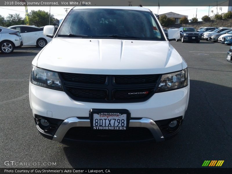 Vice White / Black 2018 Dodge Journey Crossroad