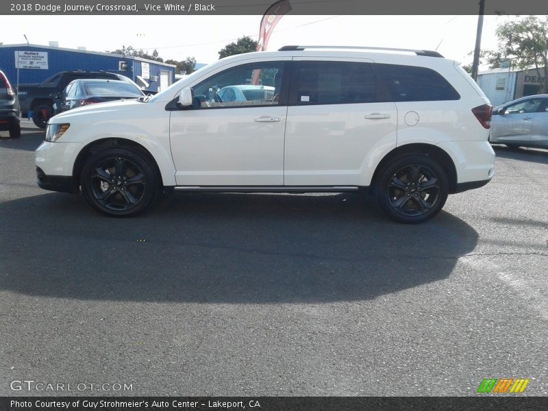 Vice White / Black 2018 Dodge Journey Crossroad