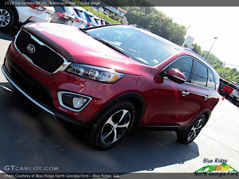 Remington Red / Stone Beige 2018 Kia Sorento EX V6