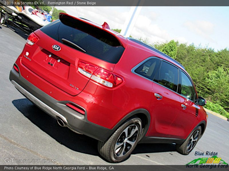 Remington Red / Stone Beige 2018 Kia Sorento EX V6