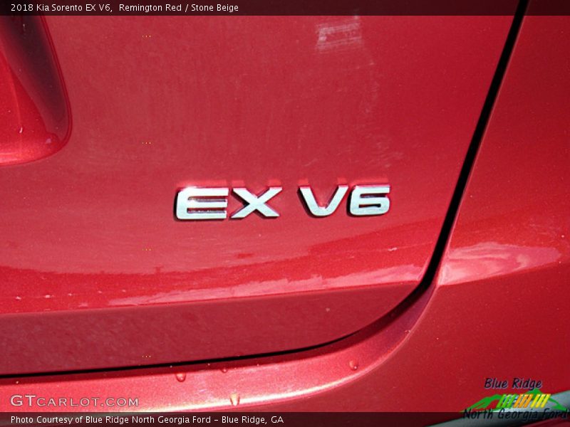 Remington Red / Stone Beige 2018 Kia Sorento EX V6