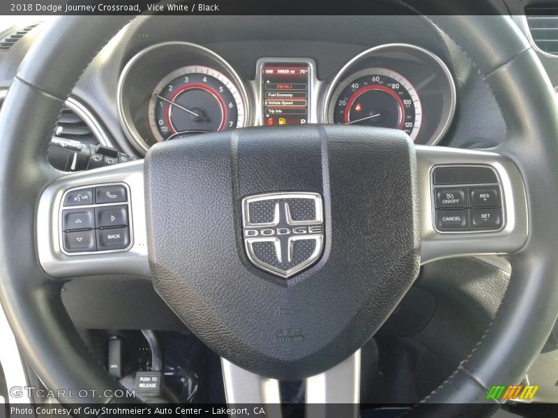 Vice White / Black 2018 Dodge Journey Crossroad