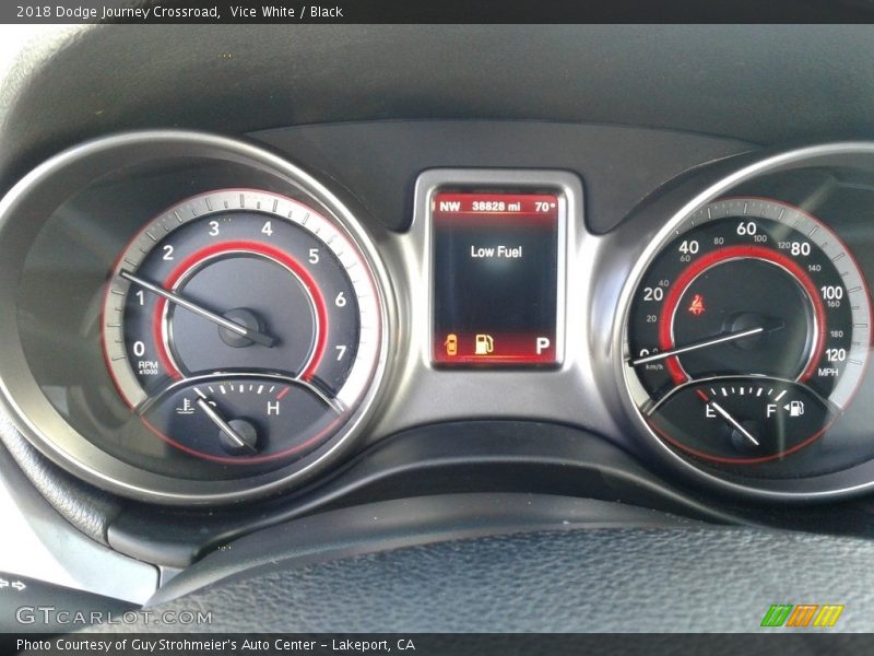 Vice White / Black 2018 Dodge Journey Crossroad