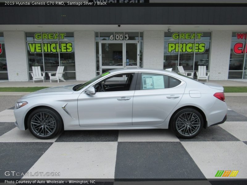 Santiago Silver / Black 2019 Hyundai Genesis G70 RWD