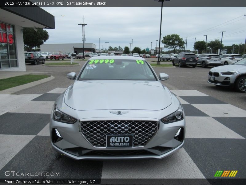 Santiago Silver / Black 2019 Hyundai Genesis G70 RWD