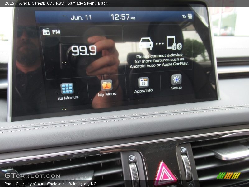 Santiago Silver / Black 2019 Hyundai Genesis G70 RWD