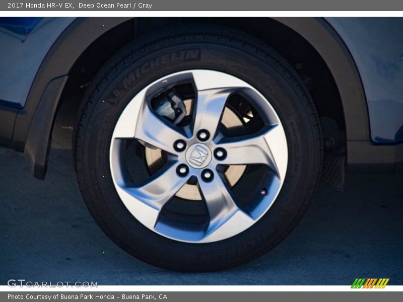 Deep Ocean Pearl / Gray 2017 Honda HR-V EX