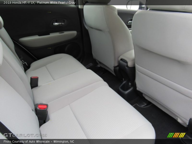 Platinum White Pearl / Gray 2019 Honda HR-V LX