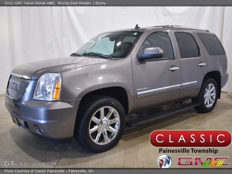 Mocha Steel Metallic / Ebony 2012 GMC Yukon Denali AWD